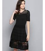 Label Ritu Kumar Black Label Half Sleeves Short Dress