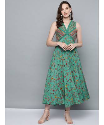 Label Ritu Kumar Green Label Sleeveless Long Dress 1