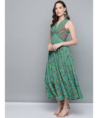 Label Ritu Kumar Green Label Sleeveless Long Dress 2
