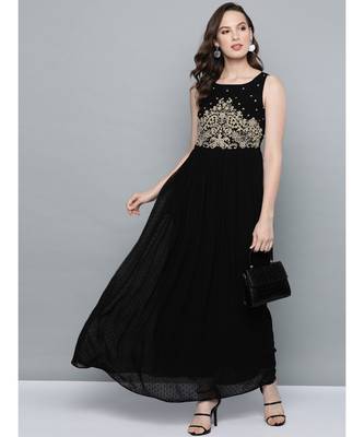 Label Ritu Kumar Black Label Sleeveless Long Dress 1
