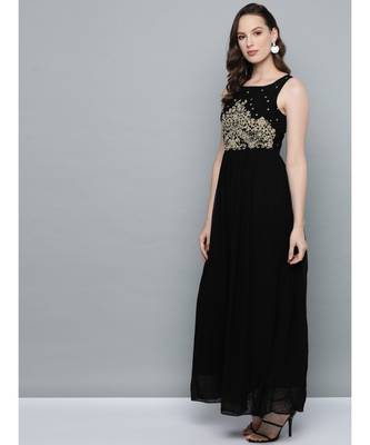 Label Ritu Kumar Black Label Sleeveless Long Dress 2