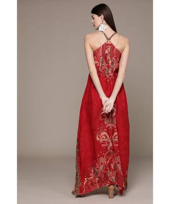 Label Ritu Kumar Red Label Sleeveless Strappy Long Dress 3