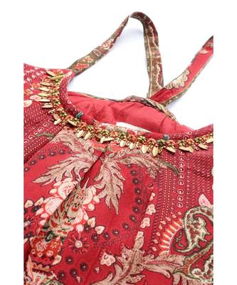 Label Ritu Kumar Red Label Sleeveless Strappy Long Dress 4