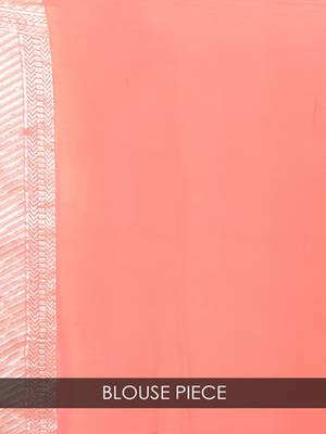 White Multicolor Pure Chiffon Banarasi Silk Saree 3