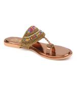 Flat ethnic footwear 