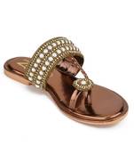 Flat ethnic footwear 