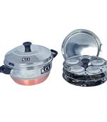 KCL Idly maker cum steamer copper bottom 15 idly