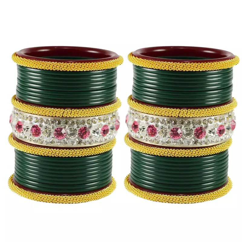 Unique Bangles Color Dark Green
