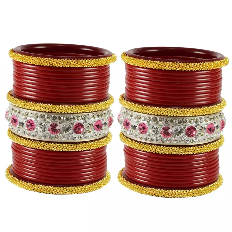 Designer Bangles Color Red