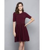  Red Label Half Sleeves Short Dress by LABEL