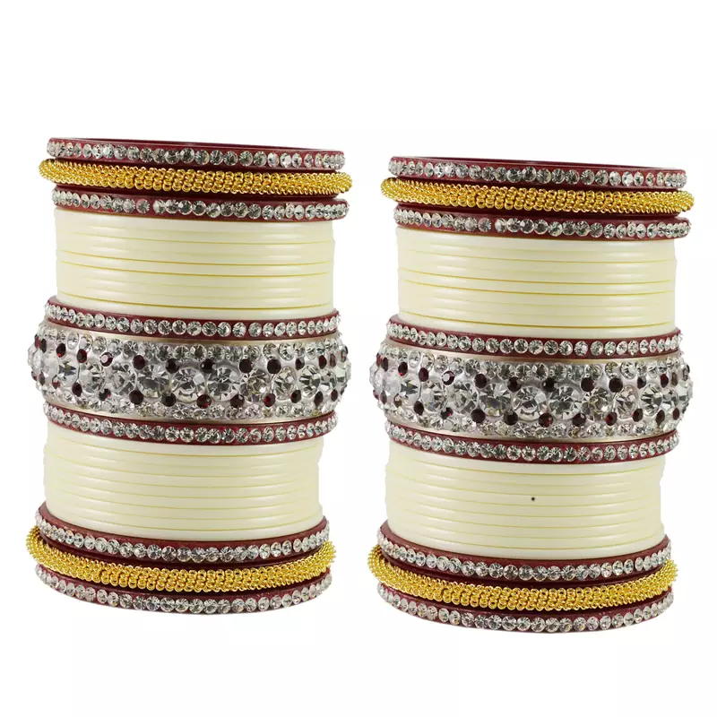 Striking Bangles Color White