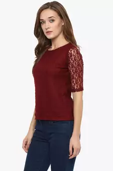 Lace Get Going Crop Top