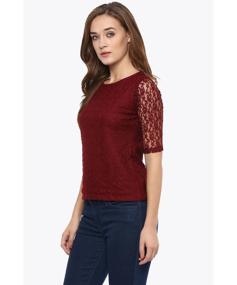 Lace Get Going Crop Top