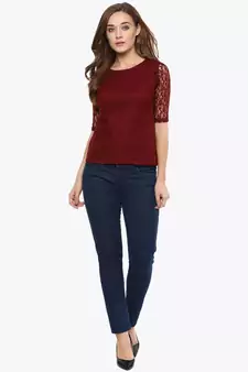 Lace Get Going Crop Top