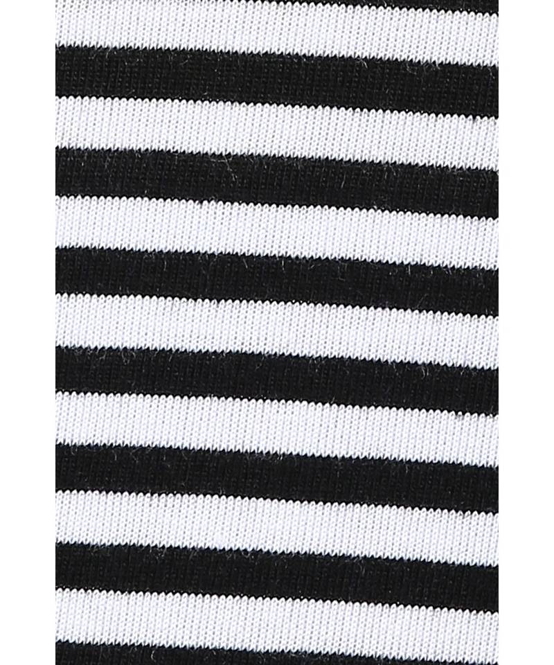 Take A Hint Striped Cold Shoulder Top