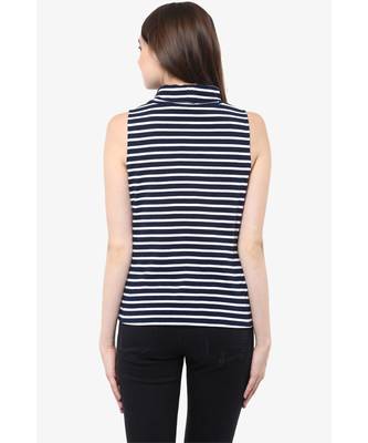 Be In Line Striped Turtle Neck Top 4