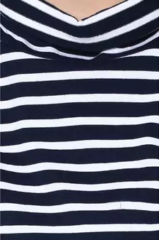 Be In Line Striped Turtle Neck Top