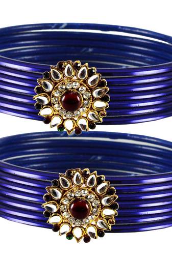 Striking Bangles Color Dark Blue