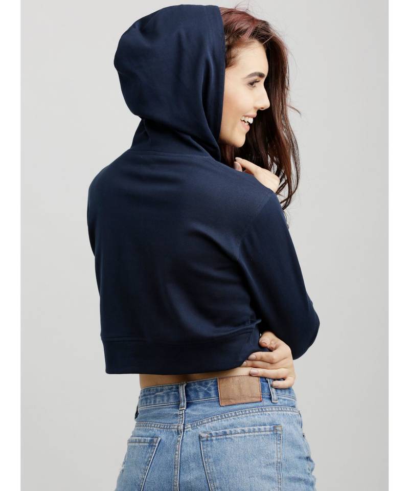 Believe Me In Hooded Crop Top