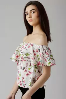 Feel The Burn Floral Bardot Top