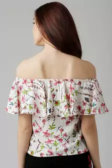 Feel The Burn Floral Bardot Top