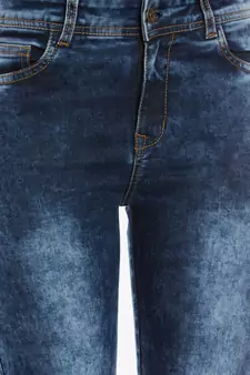 Slant Cut High Rise Brim Jeans