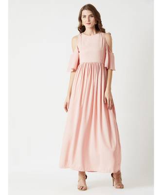Breezy Meadow Cold Shoulder Maxi Dress 1