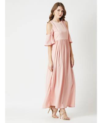 Breezy Meadow Cold Shoulder Maxi Dress 3