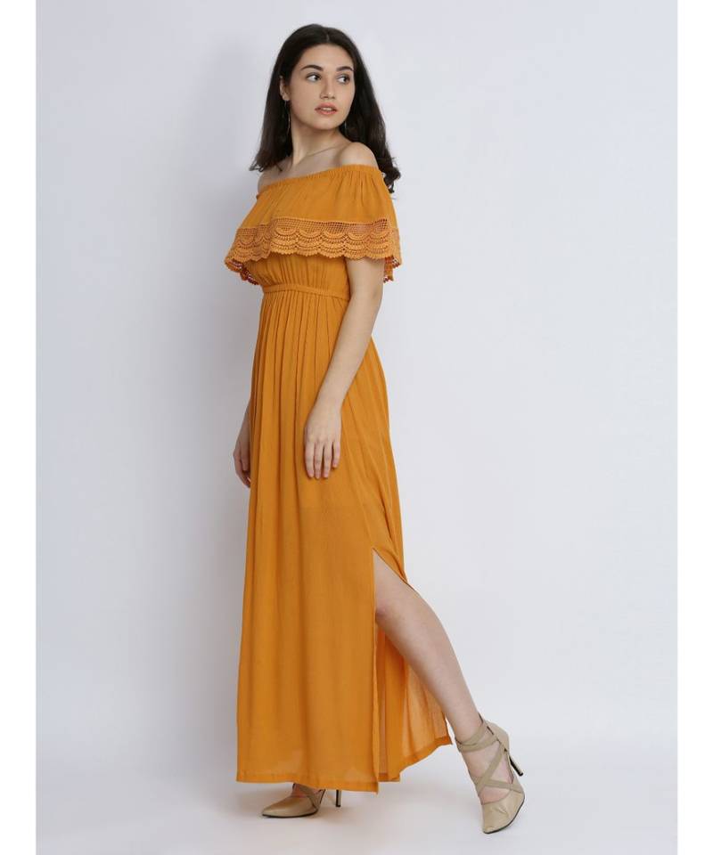Come Find Me Bardot Maxi Dress