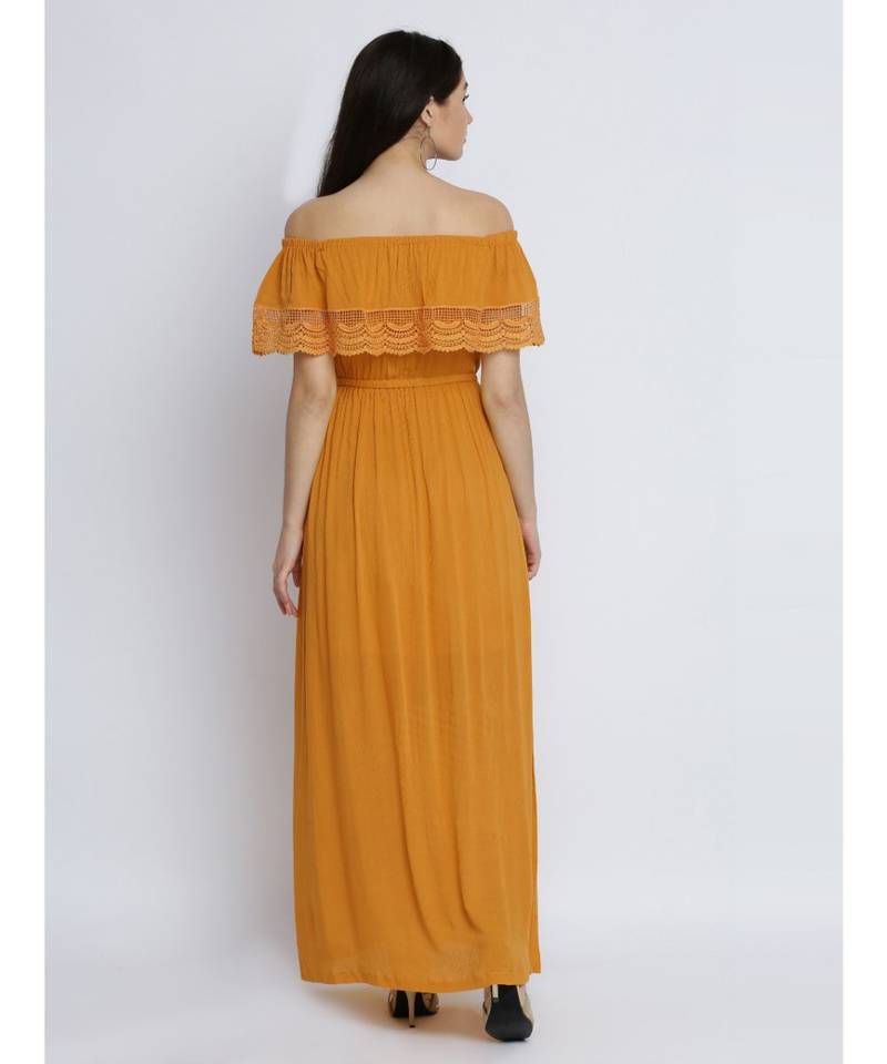 Come Find Me Bardot Maxi Dress