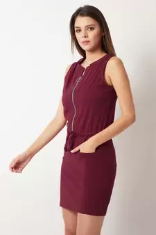 Tough Times Belted Dress