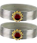 Designer Bangles Color White