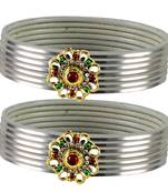 Outstanding Bangles Color White