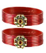 Fashionable Bangles Color Red