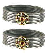 Traditional Bangles Color Silver