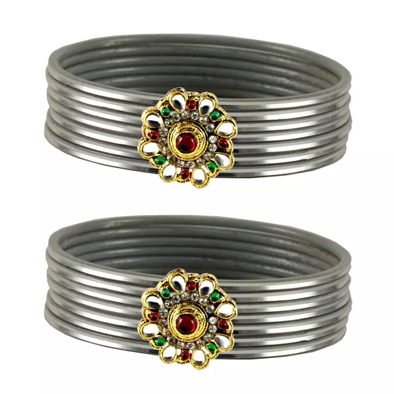 Traditional Bangles Color Silver