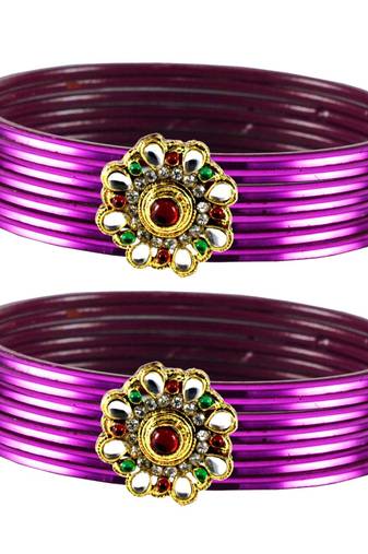 Beautiful  Bangles Color Purple