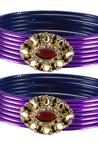 Fashionable Bangles Color Dark Purple