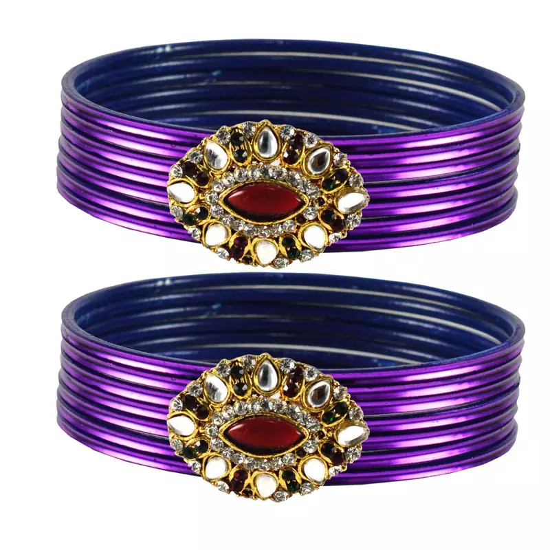 Fashionable Bangles Color Dark Purple