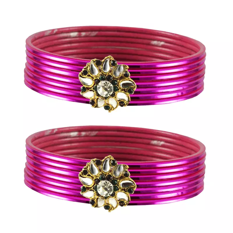 Striking Bangles Color Dark Rani