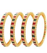 Gold cubic zirconia bangles-and-bracelets