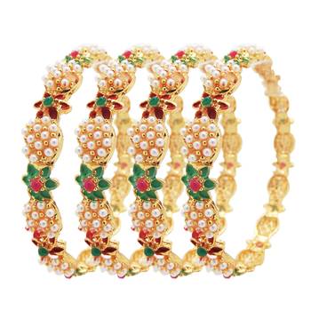 Gold cubic zirconia bangles-and-bracelets 1