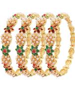 Gold cubic zirconia bangles-and-bracelets