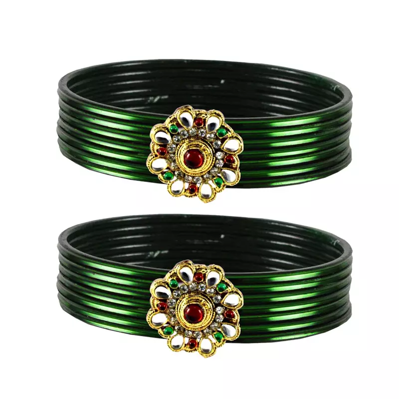 Beautiful  Bangles Color Dark Green
