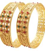 Gold cubic zirconia bangles-and-bracelets