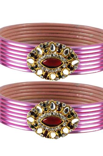Attractive Bangles Color Pink
