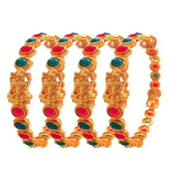 Gold cubic zirconia bangles-and-bracelets 2