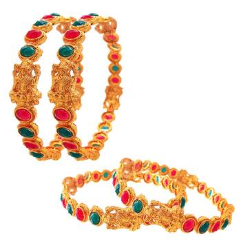 Gold cubic zirconia bangles-and-bracelets 3