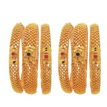 Gold cubic zirconia bangles-and-bracelets 1