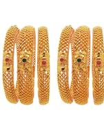 Gold cubic zirconia bangles-and-bracelets